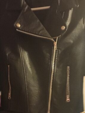 Classic Black Leather Jacket - Women's Tailored Moto Style